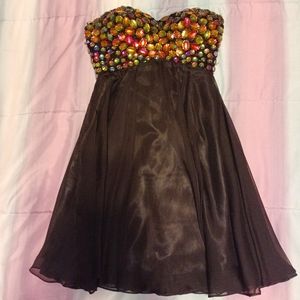 Black sweetheart cocktail dress size 0